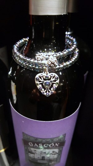 Crystal Heart Charm Wrap Bracelet